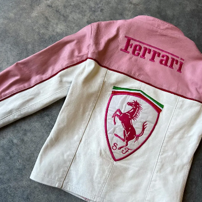 RARI PINK LEATHER JACKET