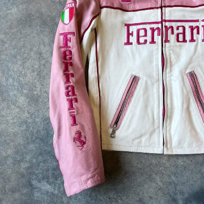 RARI PINK LEATHER JACKET