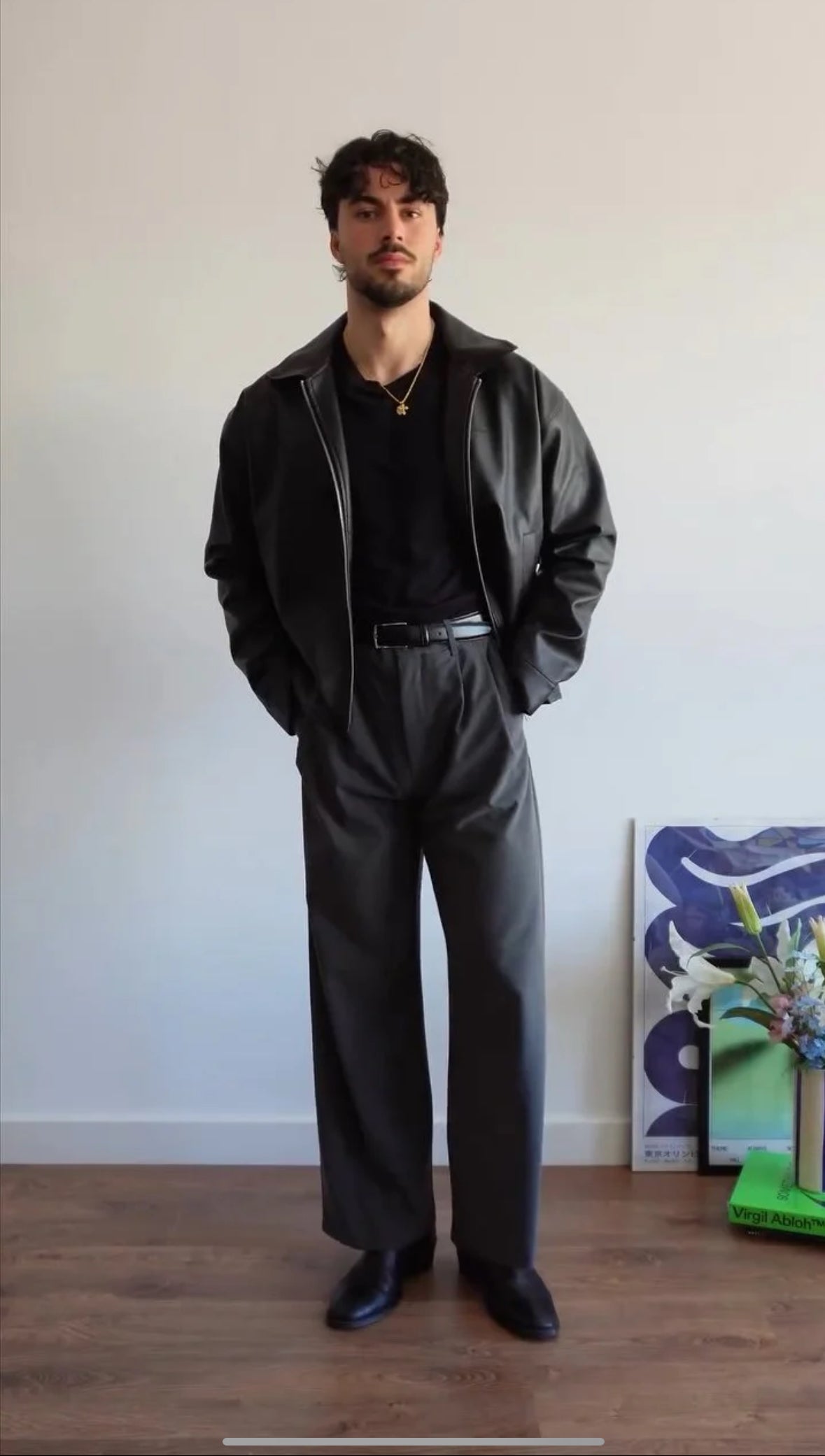 BLACK LEATHER JACKET