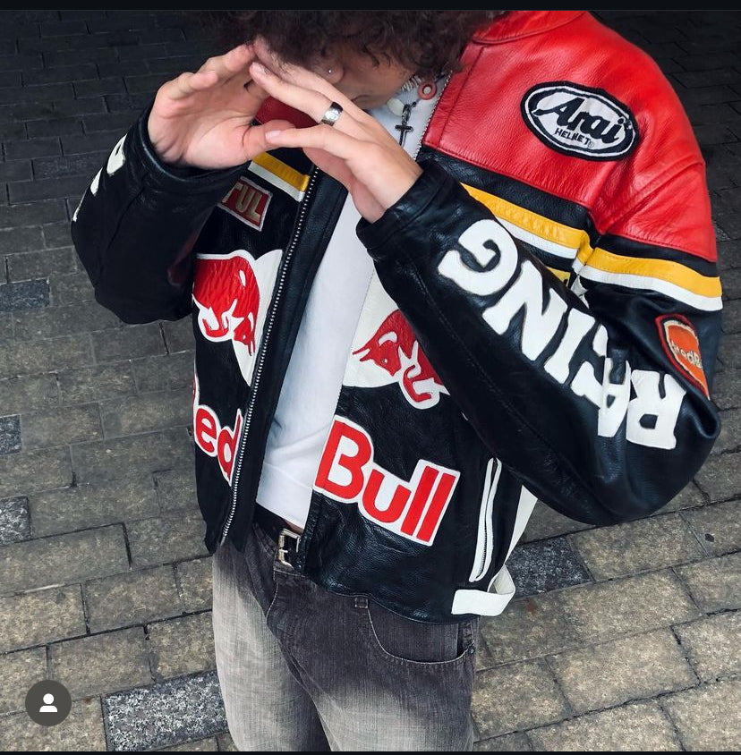 REDBULL VINTAGE LEATHER JACKET