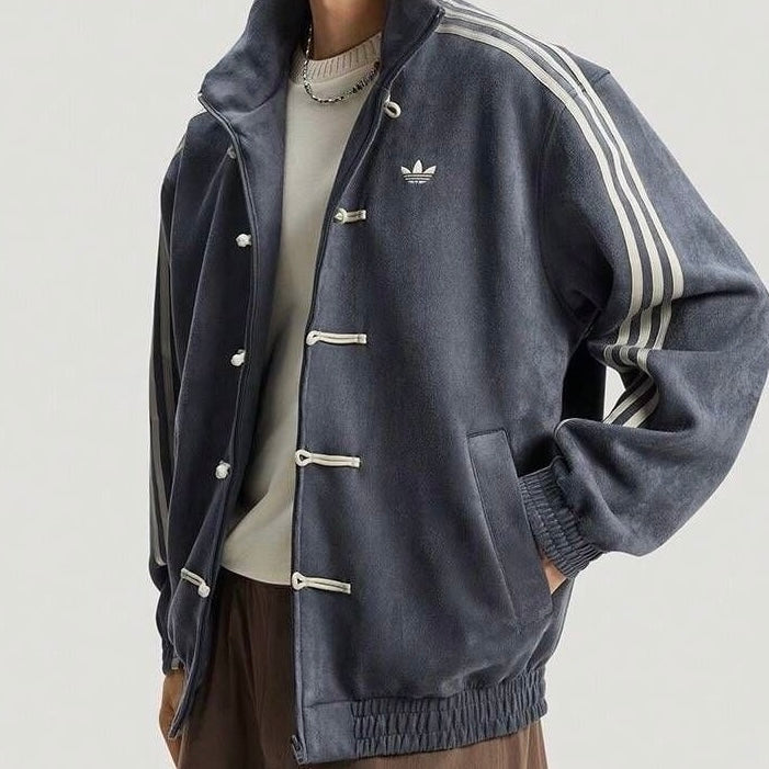 CNY Inspired Suede Track Jacket