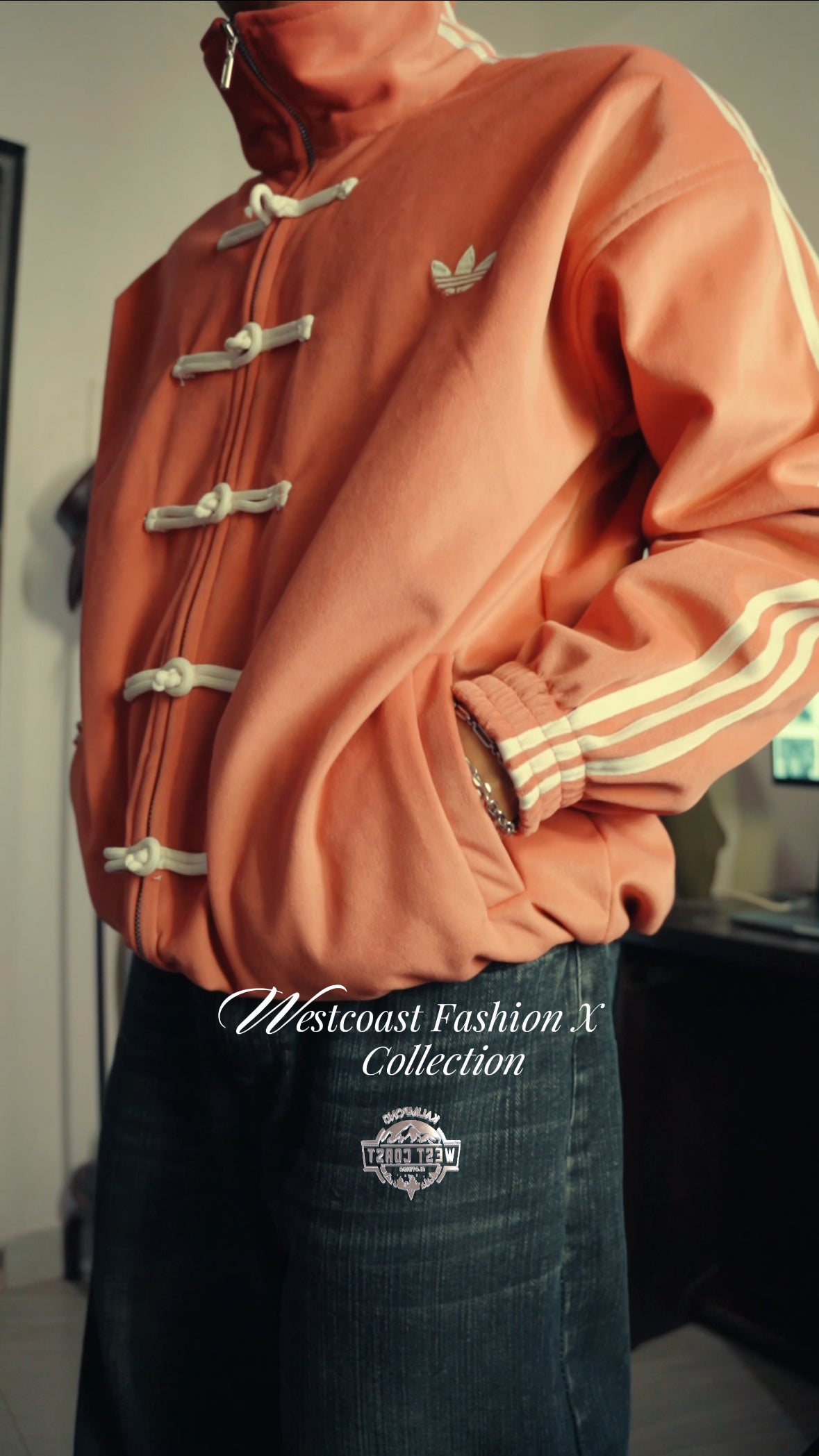 CNY Inspired Suede Track Jacket