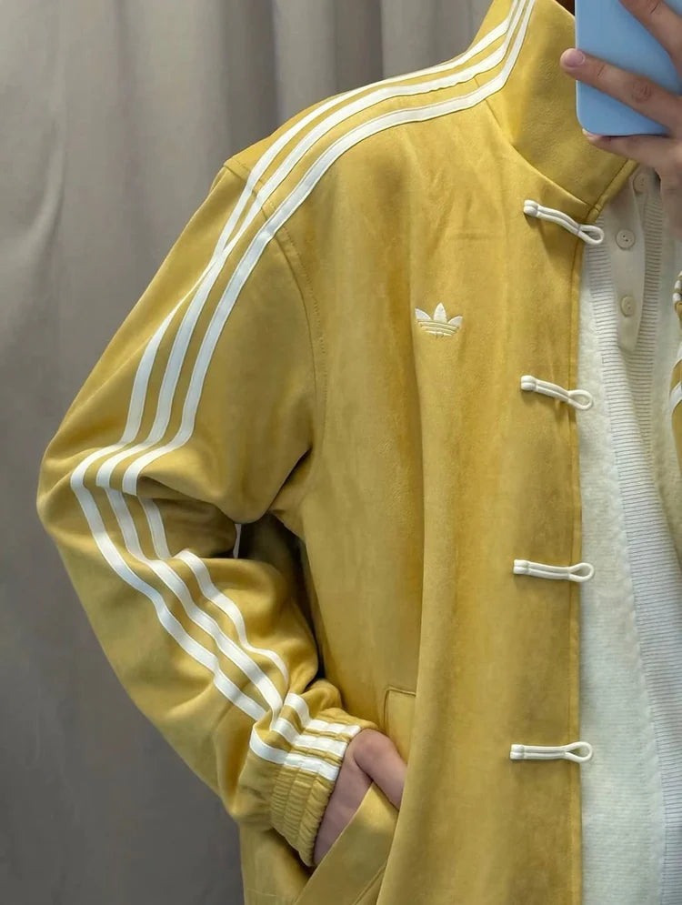 CNY Inspired Suede Track Jacket