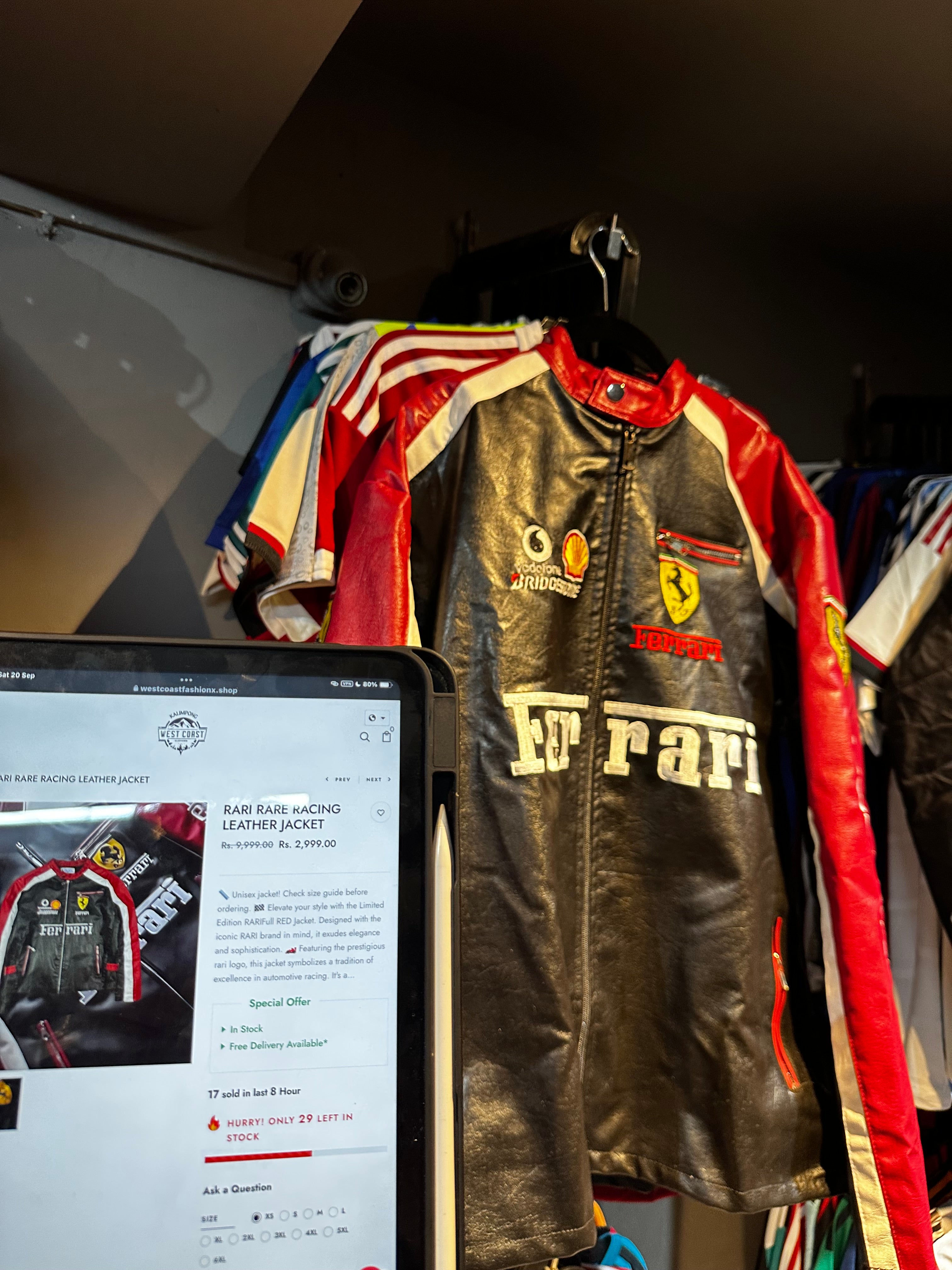RARI RARE RACING LEATHER JACKET