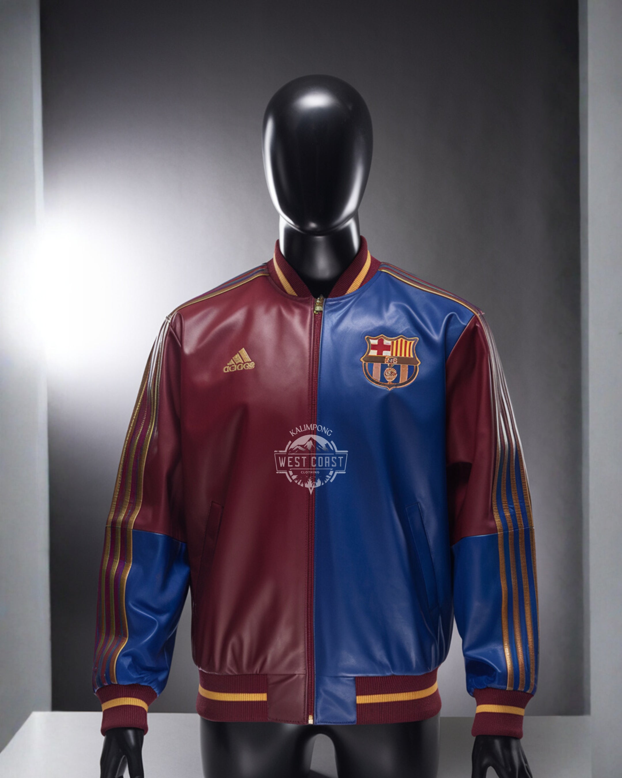 BARCALONA LEATHER JACKET (ADD YOUR NAME N NUMBER) ONLY ON PREPAID ORDER