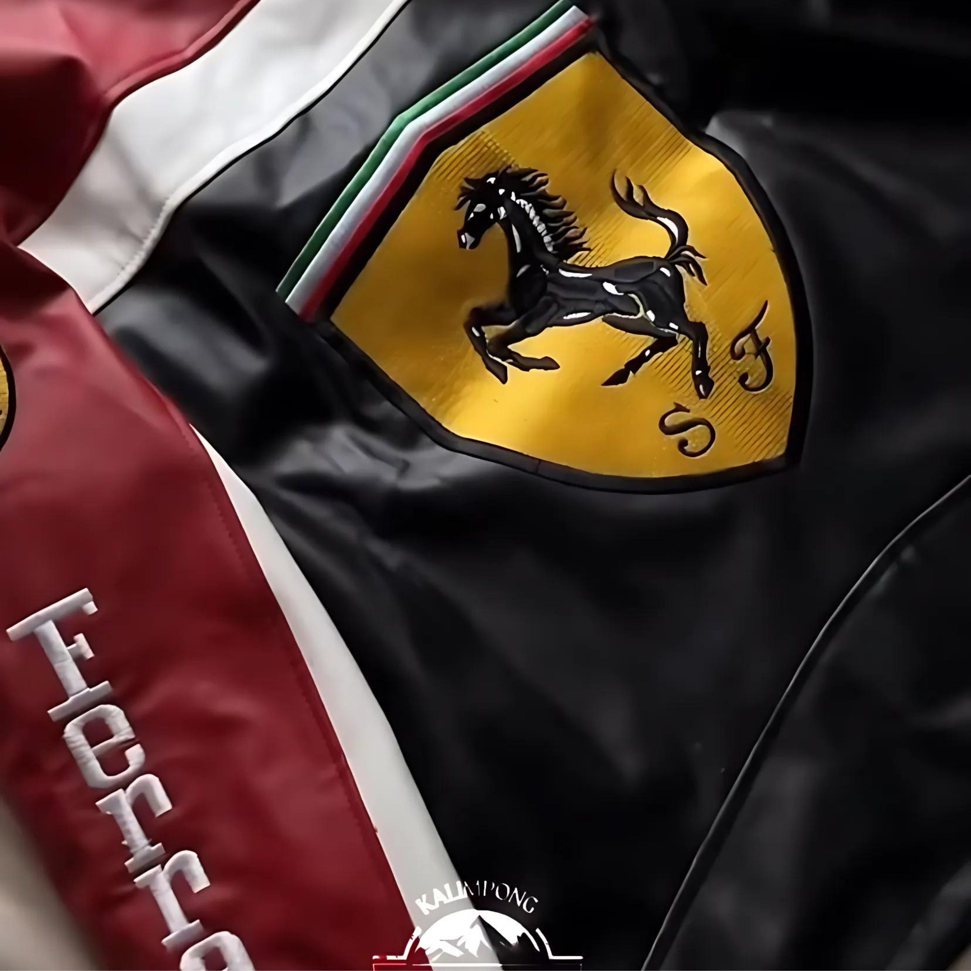 FERRARI RARE RACING LEATHER JACKET